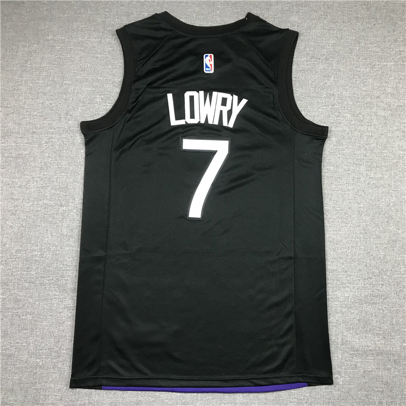 Men's Toronto Raptors Kyle Lowry Black/Purple 2020/21 Swingman Player Jersey