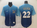 Men's Milwaukee Brewers Christian Yelich MLB Blue Gradient Jersey