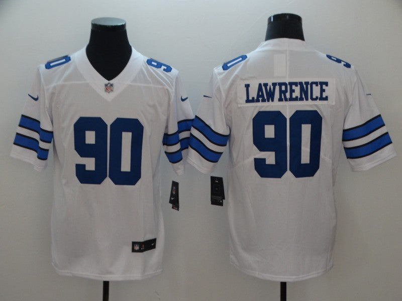 Men's Dallas Cowboys DeMarcus Lawrence White Fashion Game Jersey