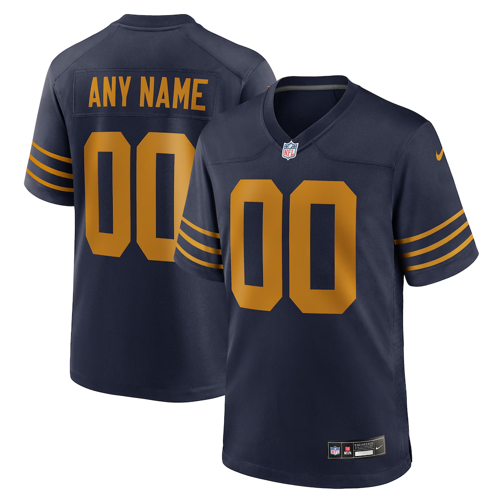 Men's Green Bay Packers Navy The 1923 Classic Game Custom Jersey