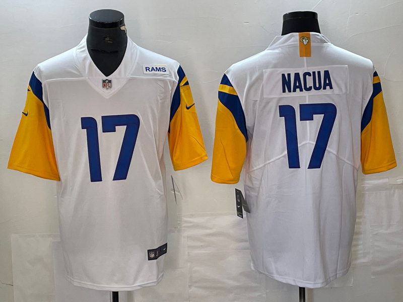 Men's Los Angeles Rams Puka Nacua White Game Jersey