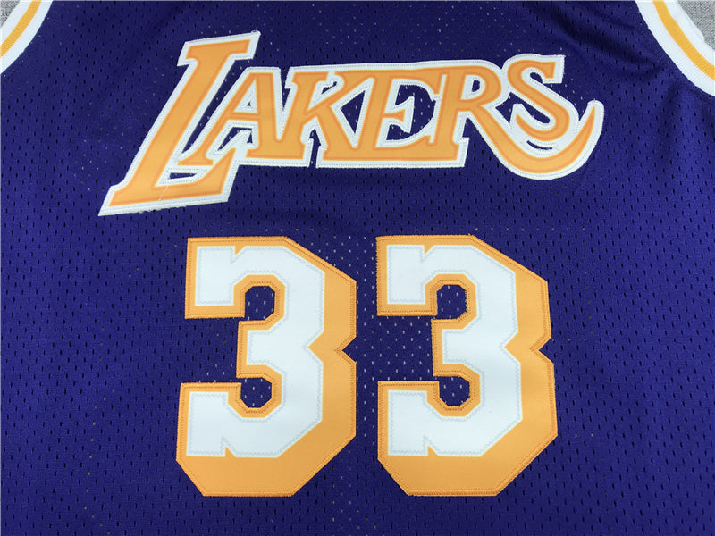 Men's Los Angeles Lakers Kareem Abdul-Jabbar Hardwood Classics Swingman Jersey