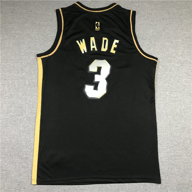 Men's Miami Heat Dwyane Wade NBA Black Swingman Jersey