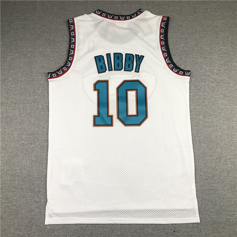 Men's Memphis Grizzlies Mike Bibby White Classics Swingman Jersey