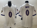 Men's Baltimore Ravens Roquan Smith White Team Game Jersey
