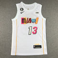 Men's Miami Heat Bam Adebayo White 2022/23 Swingman Jersey - City Edition