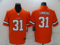 Men's Denver Broncos Justin Simmons Orange Game Player Jersey