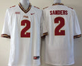 Men's Florida State Seminoles Deion Sanders White Player Game Jersey
