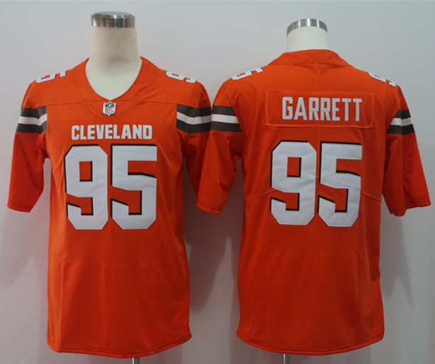 Men's Cleveland Browns Myles Garrett Orange Game Player Jersey