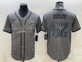 Men's Philadelphia Eagles Jason Kelce Gray Player Jersey Joint Edition