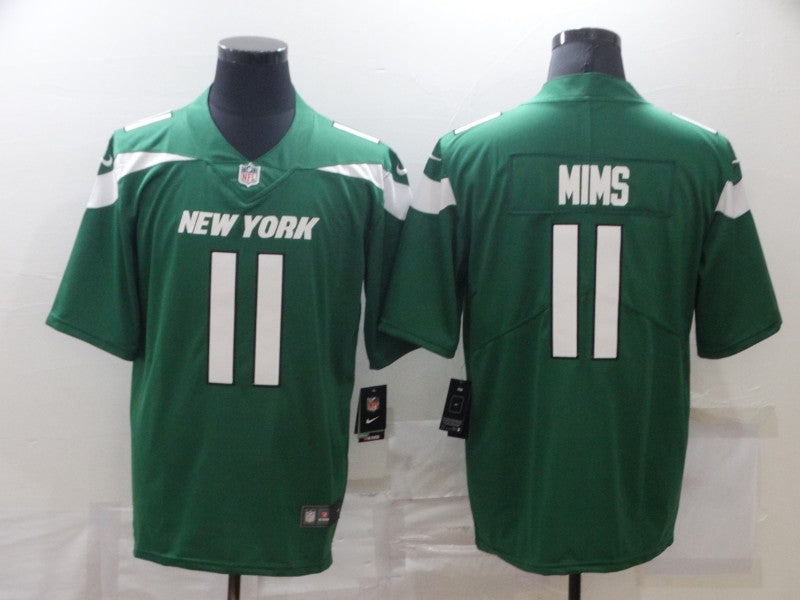 Men's New York Jets Denzel Mims Green Game Jersey