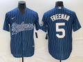 Men's Los Angeles Dodgers Freddie Freeman Blue Player Jersey Joint Edition