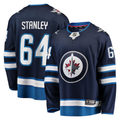Men's Winnipeg Jets Logan Stanley Fanatics Navy Home Breakaway Player Jersey