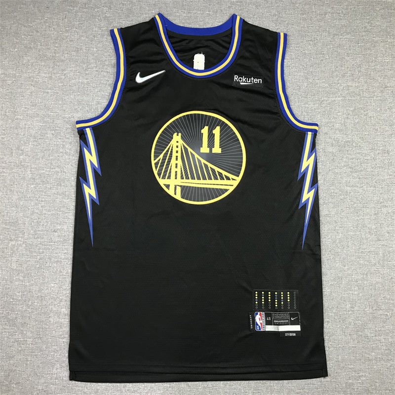 Men's Golden State Warriors Klay Thompson City Edition Black Classic Jersey