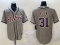 Men's Detroit Tigers Riley Greene Gray Replica Player Jersey
