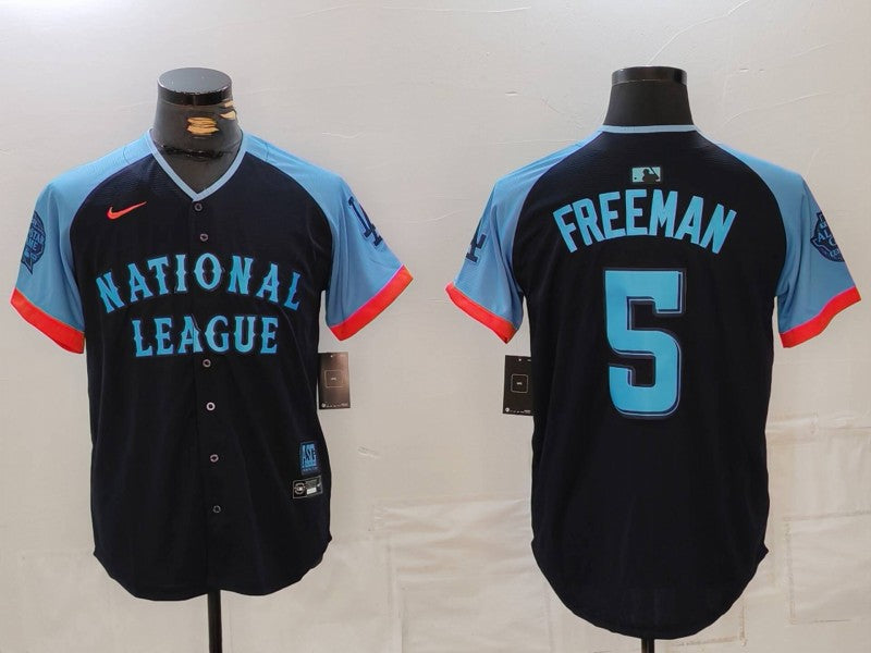 Men's National League Freddie Freeman Navy 2024 MLB All-Star Game Limited Player Jersey