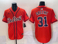 Men's Detroit Tigers Riley Greene Orange Limited Player Jersey