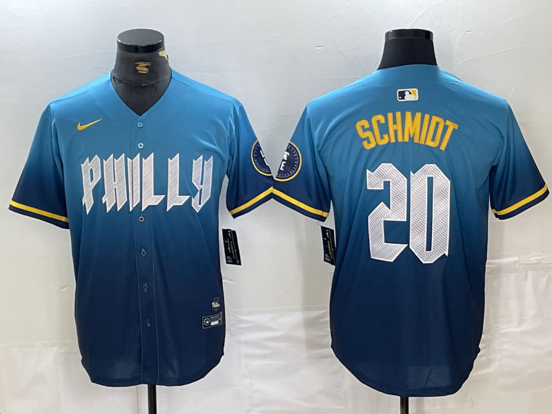 Men's Philadelphia Phillies Mike Schmidt Blue 2024 City Connect Limited Player Jersey