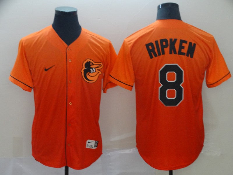 Men's Baltimore Orioles Cal Ripken Jr. Orange Gradient Replica Jersey