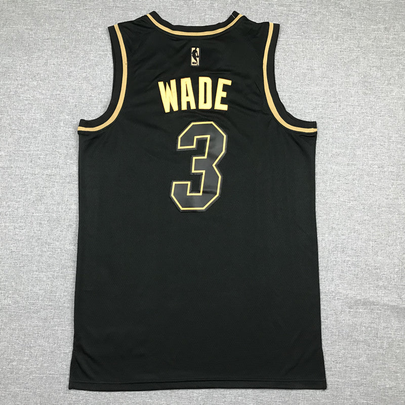 Men's Miami Heat Dwyane Wade NBA Black Swingman Player Jersey