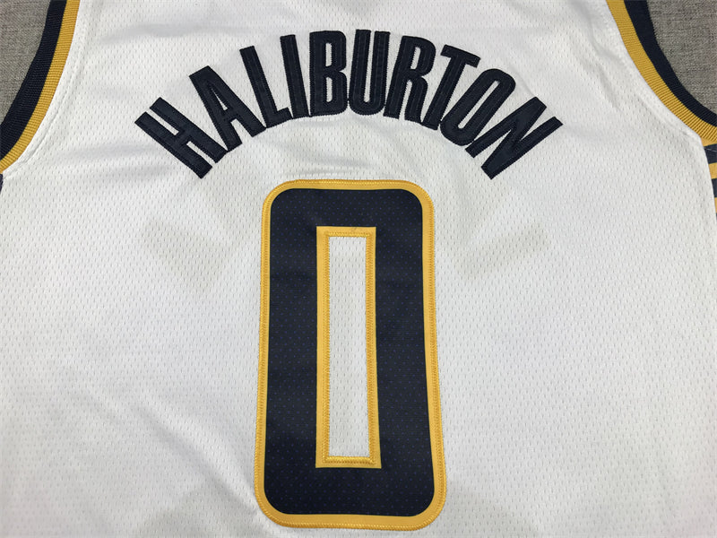 Men's Indiana Pacers Tyrese Haliburton White Swingman Jersey - Association Edition