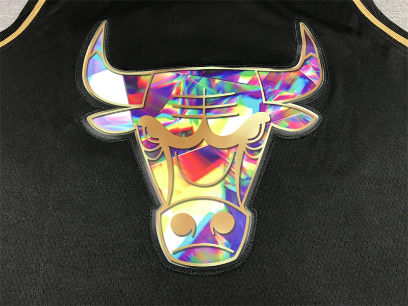 Men's Chicago Bulls Michael Jordan NBA Black Swingman Player Jersey