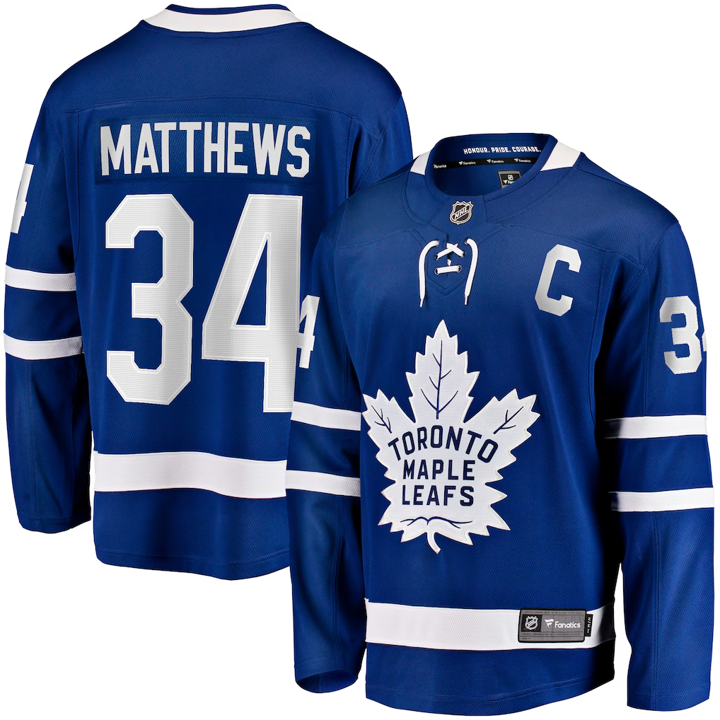Men's Toronto Maple Leafs Auston Matthews Fanatics Blue Game Jersey