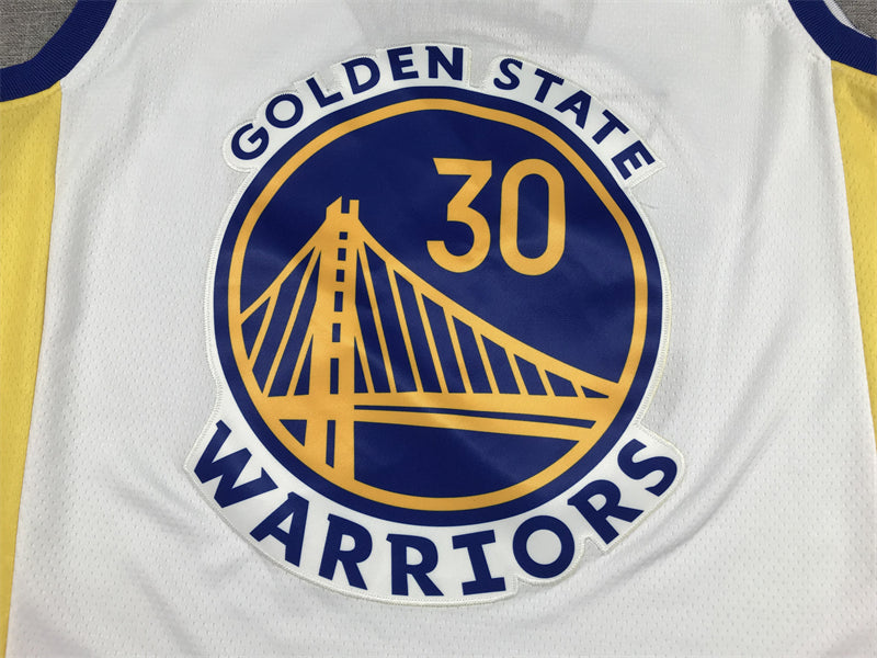 Men's Golden State Warriors Stephen Curry White 2022/23 Swingman Jersey - Association Edition