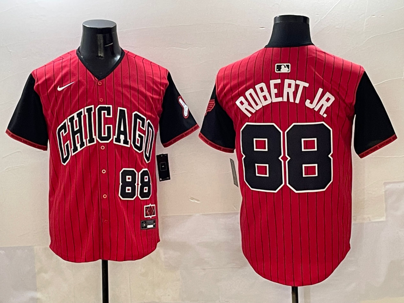 Men's Chicago White Sox Luis Robert Jr. Red/Black 2025 City Connect Limited Player Jersey