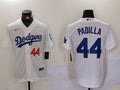 Men's Los Angeles Dodgers Vicente Padilla White Home Replica Player Jersey