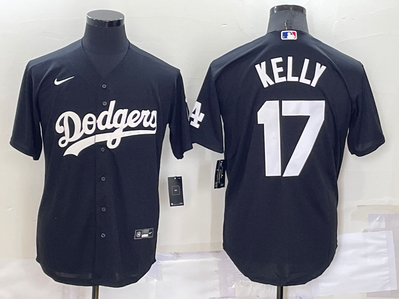Men's Los Angeles Dodgers Joe Kelly Black Replica Baseball Jersey