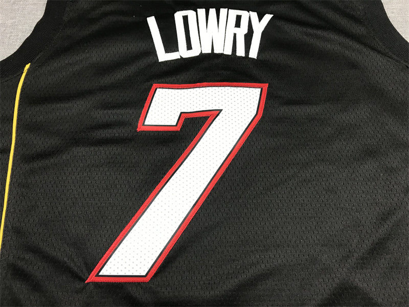 Men's Miami Heat Kyle Lowry Black Swingman Player Jersey - City Edition