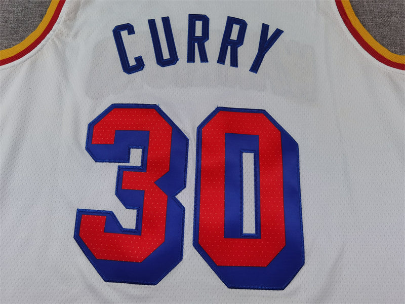 Men's Golden State Warriors Stephen Curry White 2024/25 Swingman Jersey - Classic Edition