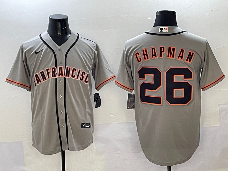 Men's San Francisco Giants Matt Chapman Gray Limited Player Jersey