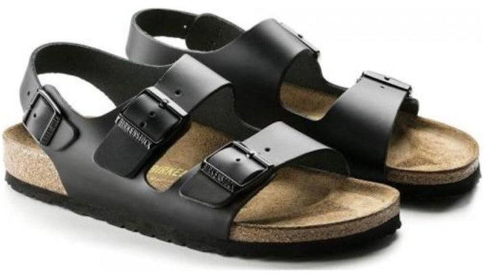 Birkenstock 0034191 Black Leather Buckle Sandals