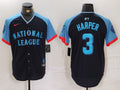 Men's National League Bryce Harper Navy 2024 MLB All-Star Game Limited Player Jersey