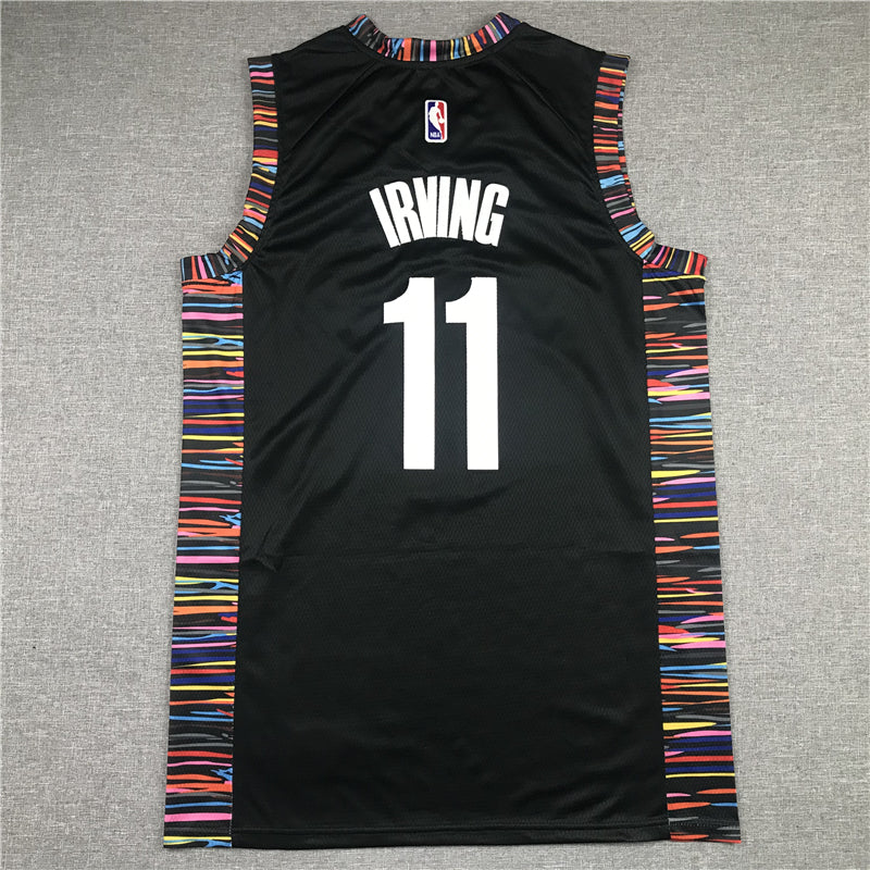 Men's Brooklyn Nets Kyrie Irving Black Swingman Jersey - City Edition