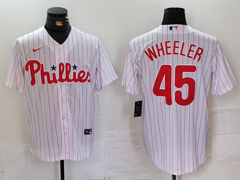 Men's Philadelphia Phillies Zack Wheeler White Replica Player Jersey