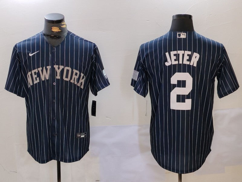 Men's New York Yankees Derek Jeter Navy Player Jersey
