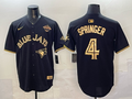 Men's Toronto Blue Jays George Springer Black Player Jersey