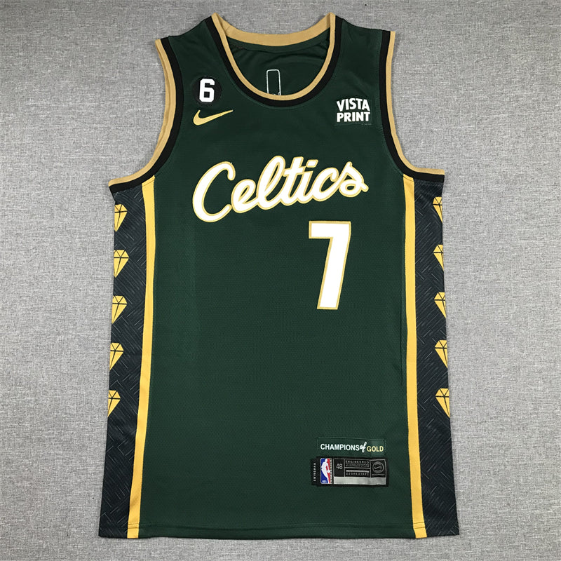 Men's Boston Celtics Jaylen Brown Green 2022/23 Swingman Jersey - City Edition