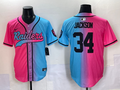 Men's Las Vegas Raiders Bo Jackson Pink/Blue Game Jersey