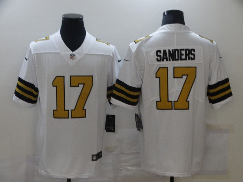 Men's New Orleans Saints Emmanuel Sanders White Player Game Jersey