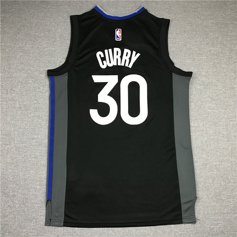 Men's Golden State Warriors Stephen Curry Black Swingman Jersey