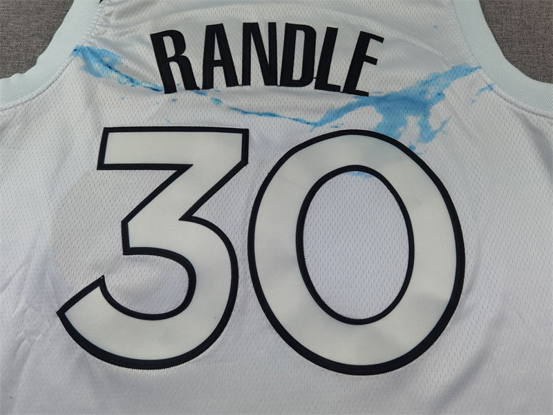 Men's Minnesota Timberwolves Julius Randle White 2024/25 Swingman Player Jersey - City Edition