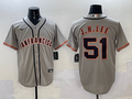Men's San Francisco Giants Jung Hoo Lee Gray Replica Player Jersey