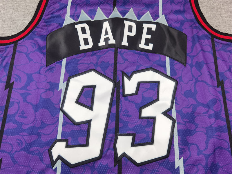Men's Toronto Raptors BAPE Purple 1998/99 Hardwood Classics Swingman Jersey