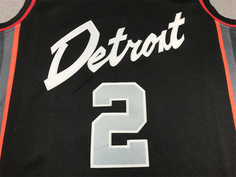 Men's Detroit Pistons Cade Cunningham Black 2023/24 Swingman Jersey - City Edition