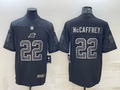 Men's Carolina Panthers Christian McCaffrey Black RFLCTV Limited Jersey