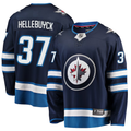 Men's Winnipeg Jets Connor Hellebuyck Fanatics Navy Home Breakaway Player Jersey